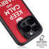 Keep Calm and Carry On iPhone 16 Pro Kickstand Case